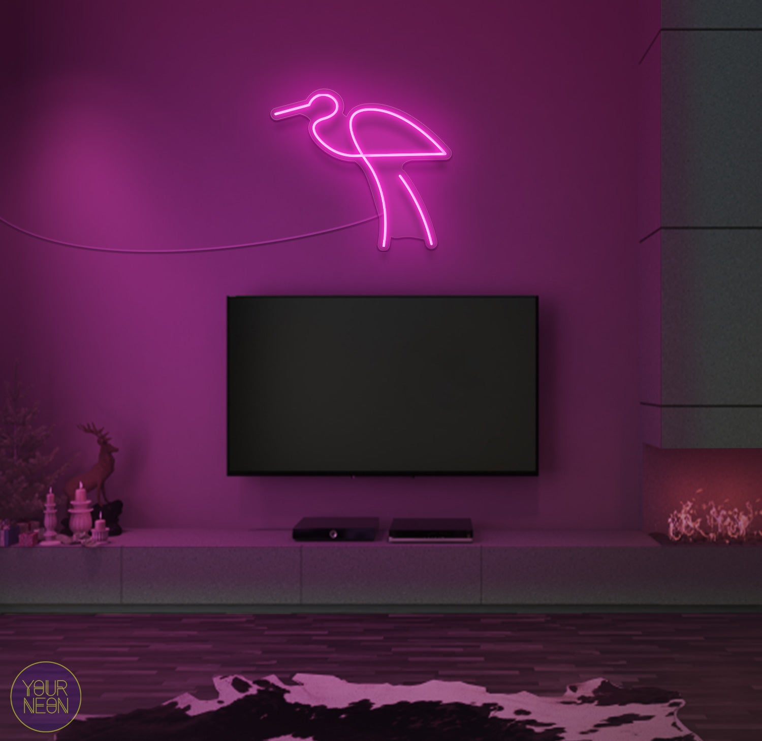 Vogel Dieren - LED neon lamp