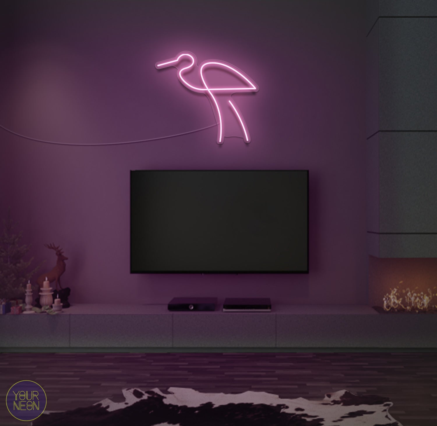 Vogel Dieren - LED neon lamp