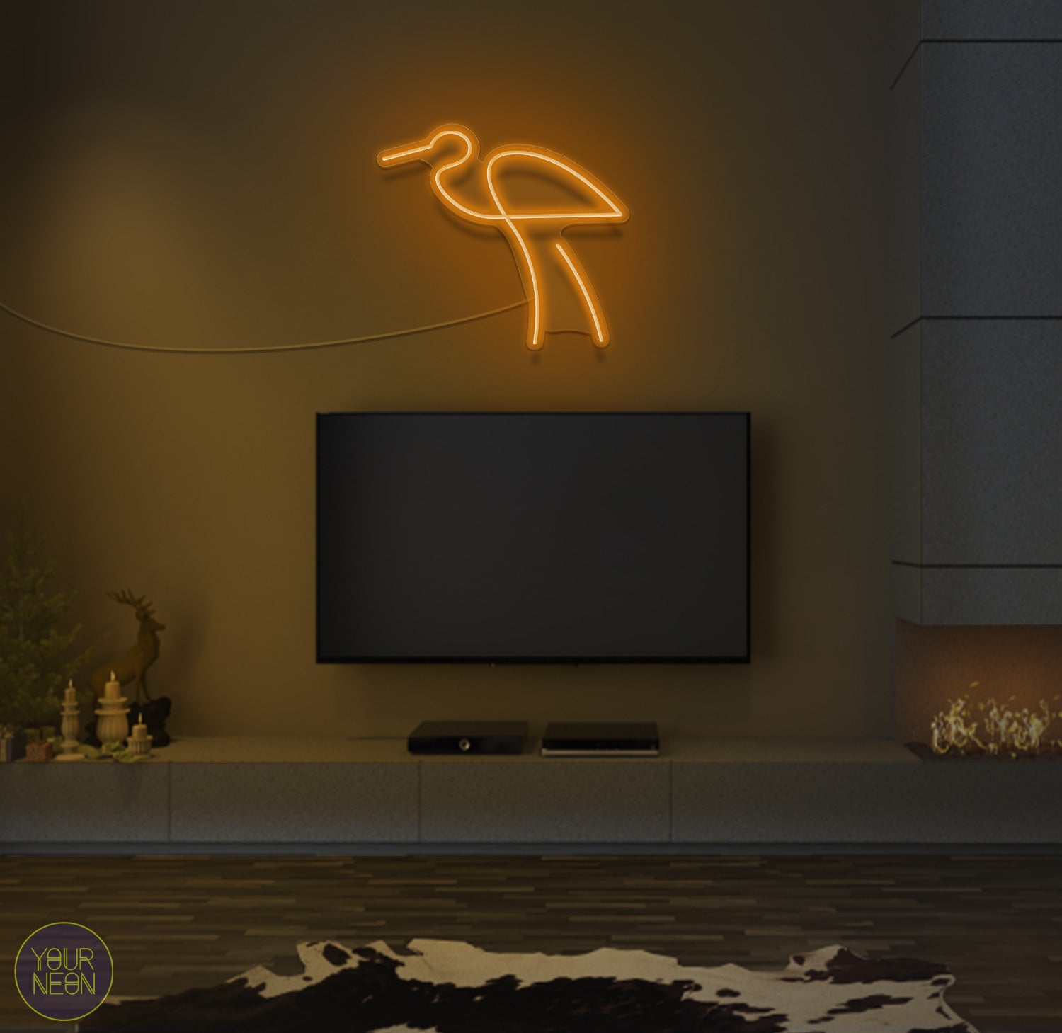 Vogel Dieren - LED neon lamp