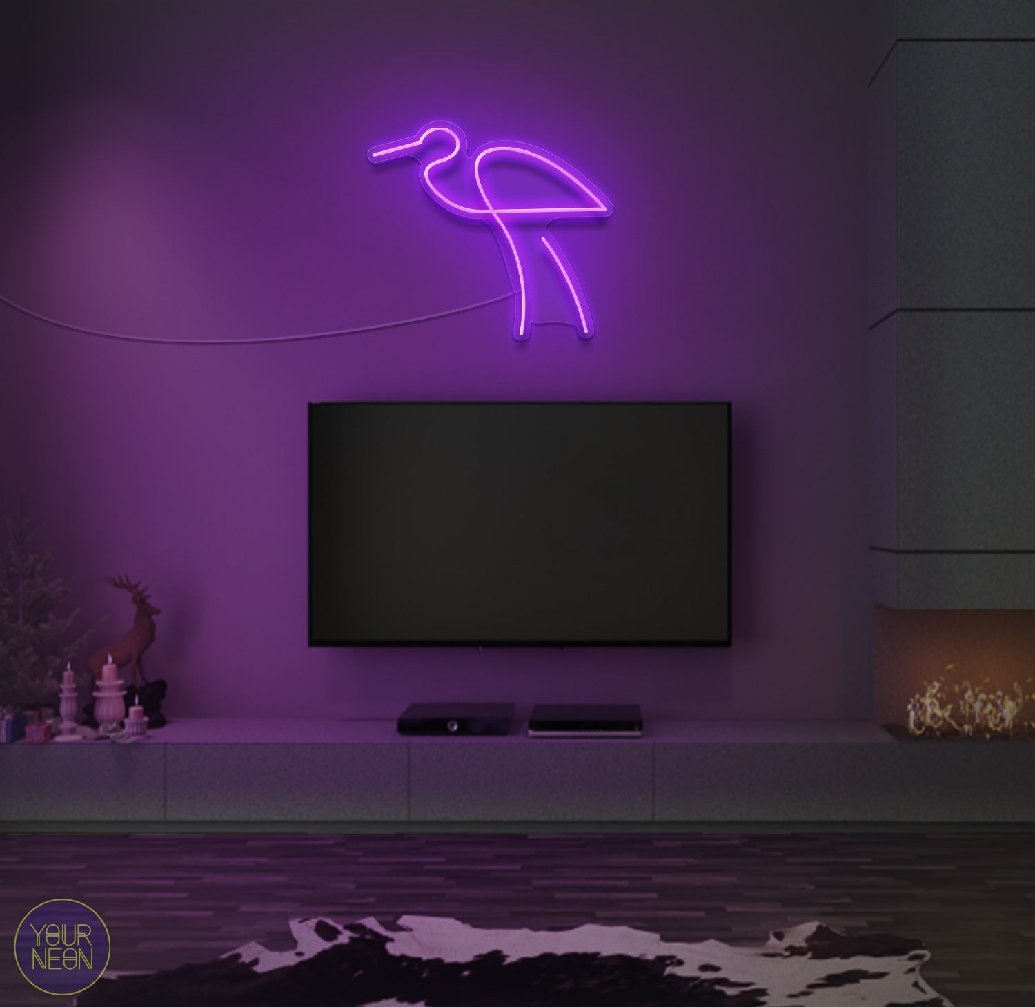 Vogel Dieren - LED neon lamp