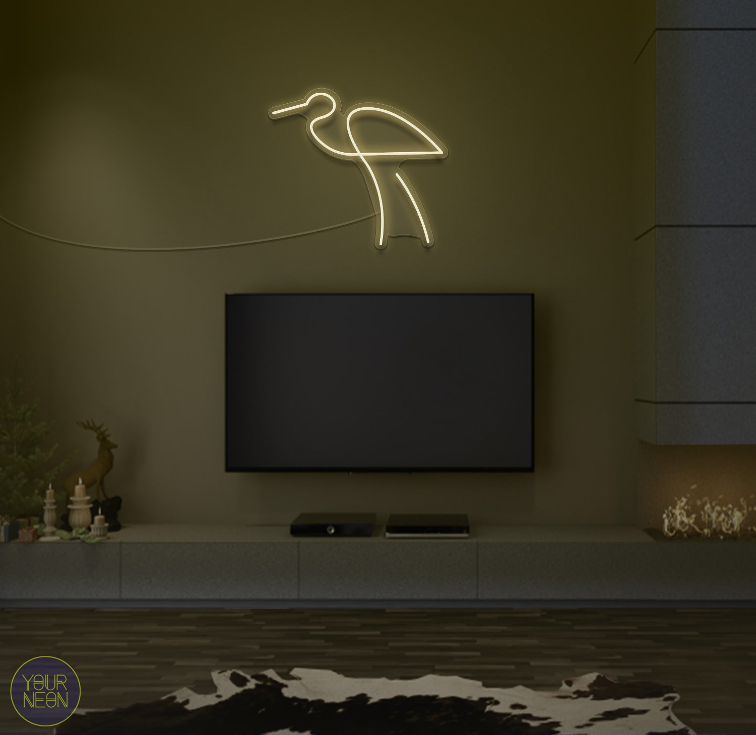 Vogel Dieren - LED neon lamp