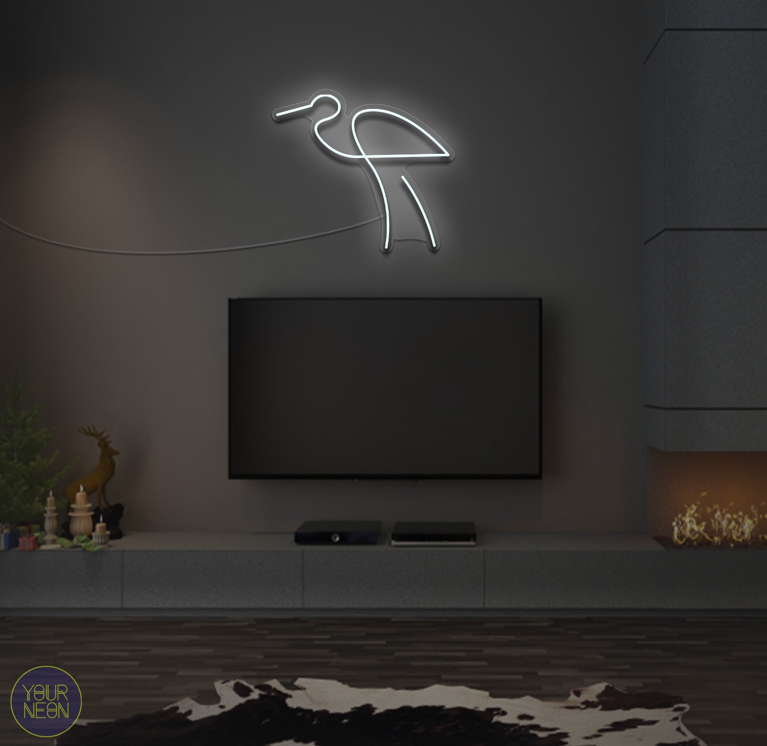 Vogel Dieren - LED neon lamp