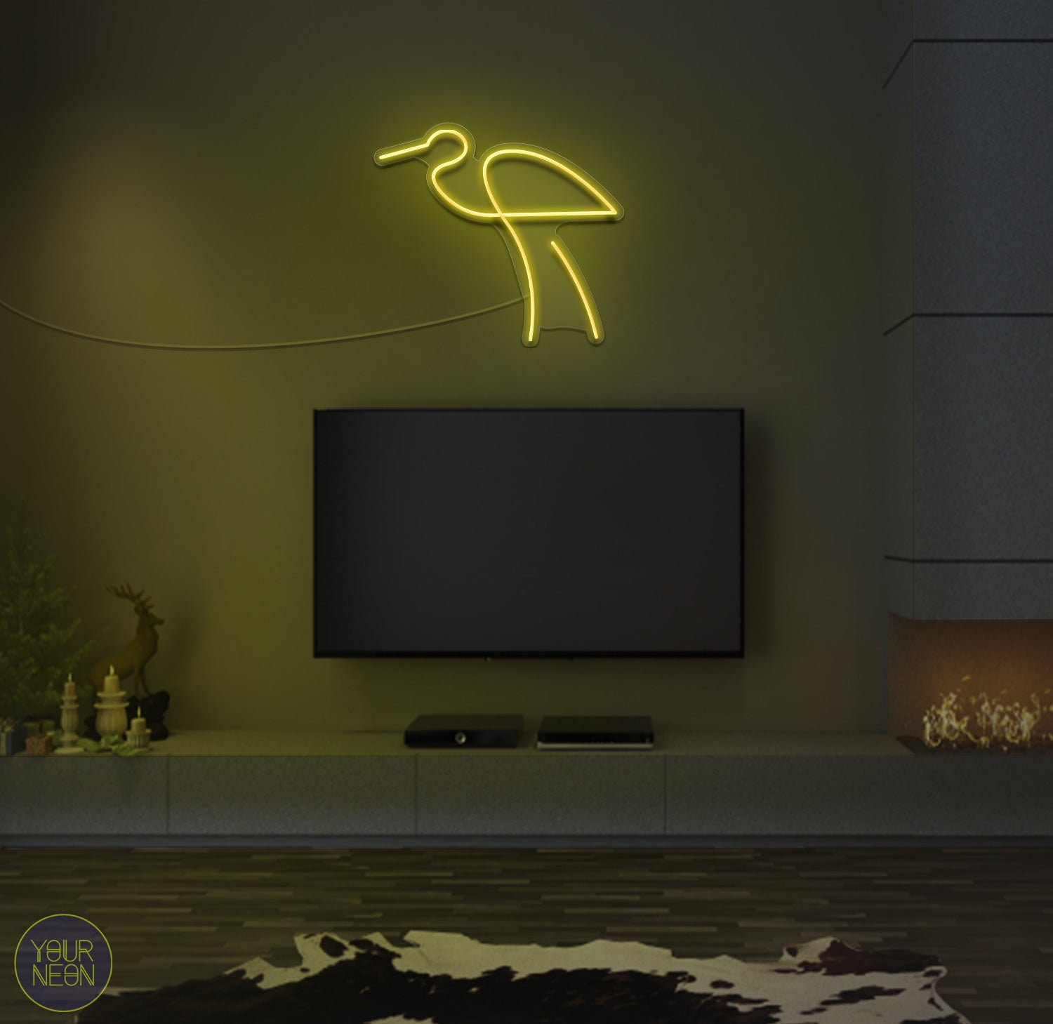 Vogel Dieren - LED neon lamp