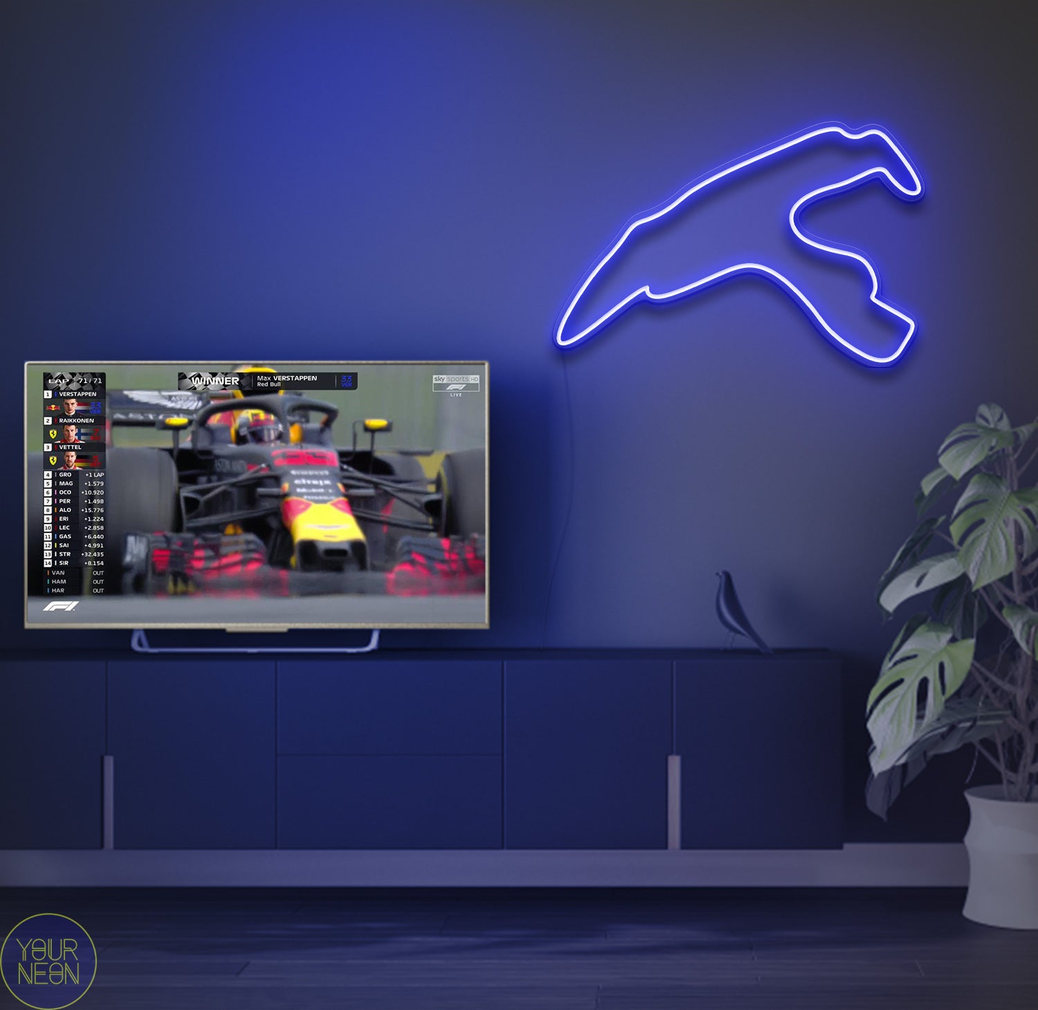 Belgische Grand Prix Circuit Spa-Francorchamps, Stavelot - LED neon lamp