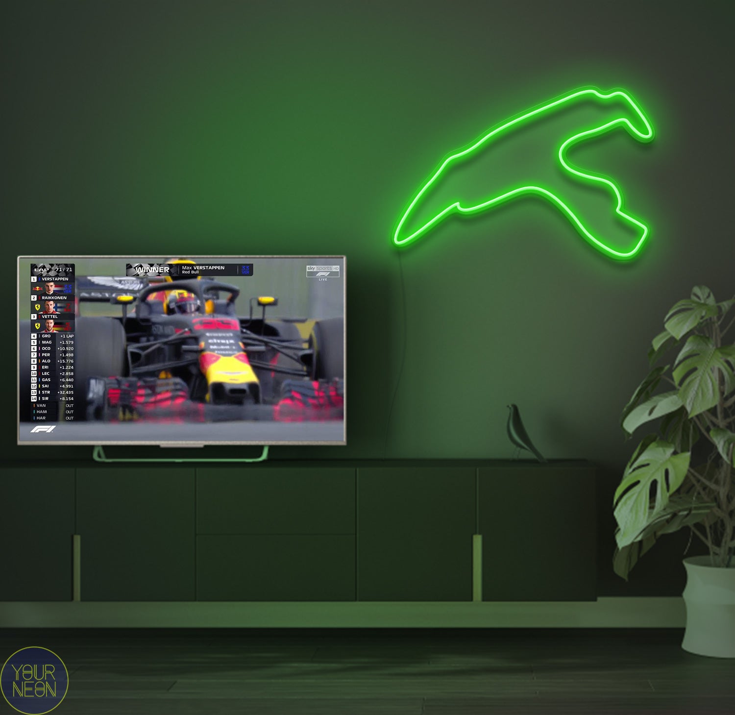 Belgische Grand Prix Circuit Spa-Francorchamps, Stavelot - LED neon lamp