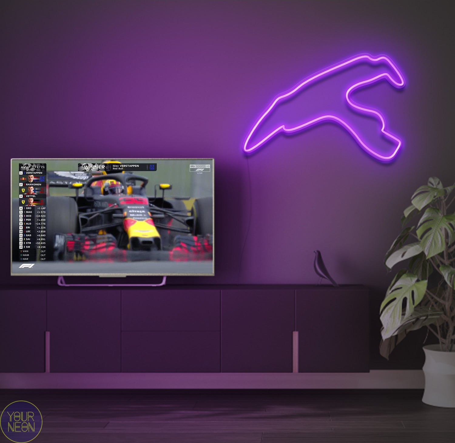 Belgische Grand Prix Circuit Spa-Francorchamps, Stavelot - LED neon lamp