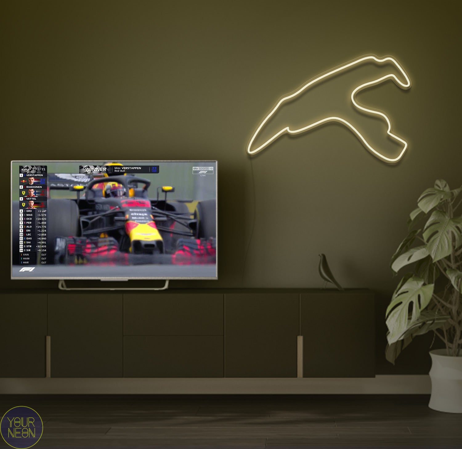 Belgische Grand Prix Circuit Spa-Francorchamps, Stavelot - LED neon lamp