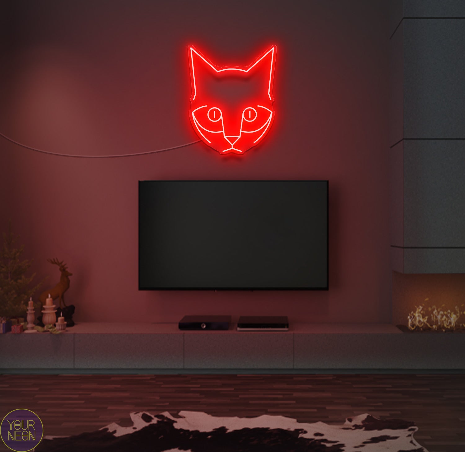 Zwarte Kat Met Een Koptelefoon Bij Een Neon Verlichte Gaming Opstelling Zwarte Kat Met Een Koptelefoon Bij Een Neon Verlichte Gaming Opstelling