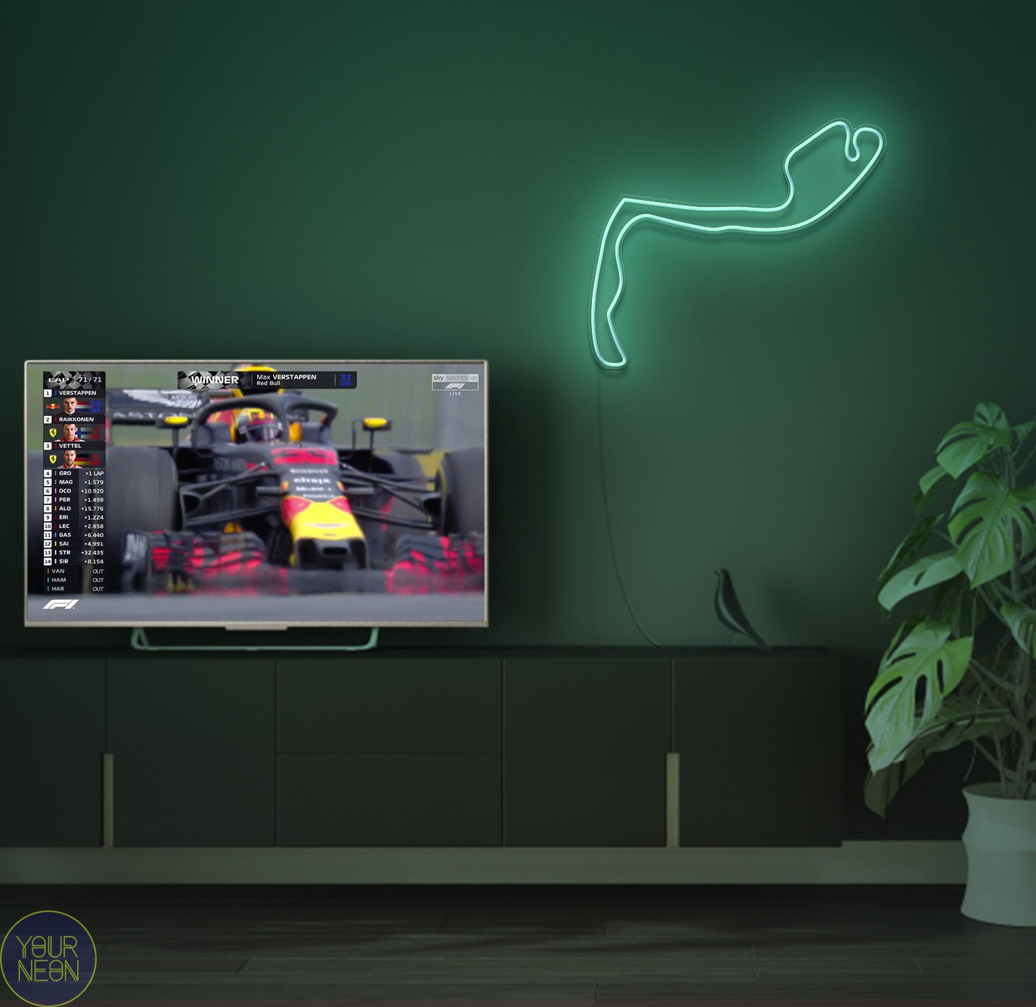 Monegask Grand Prix Circuit de Monte Carlo, Monaco - LED neon lamp