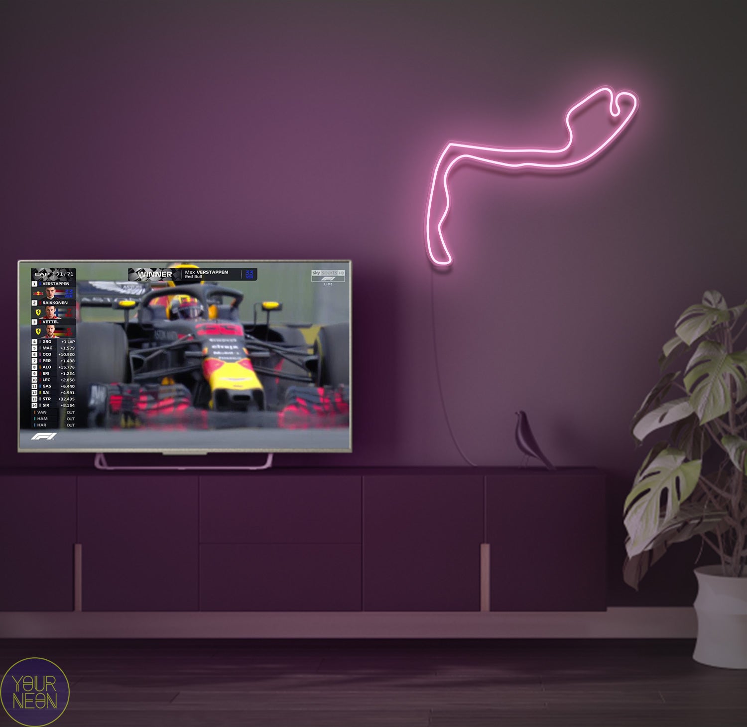 Monegask Grand Prix Circuit de Monte Carlo, Monaco - LED neon lamp