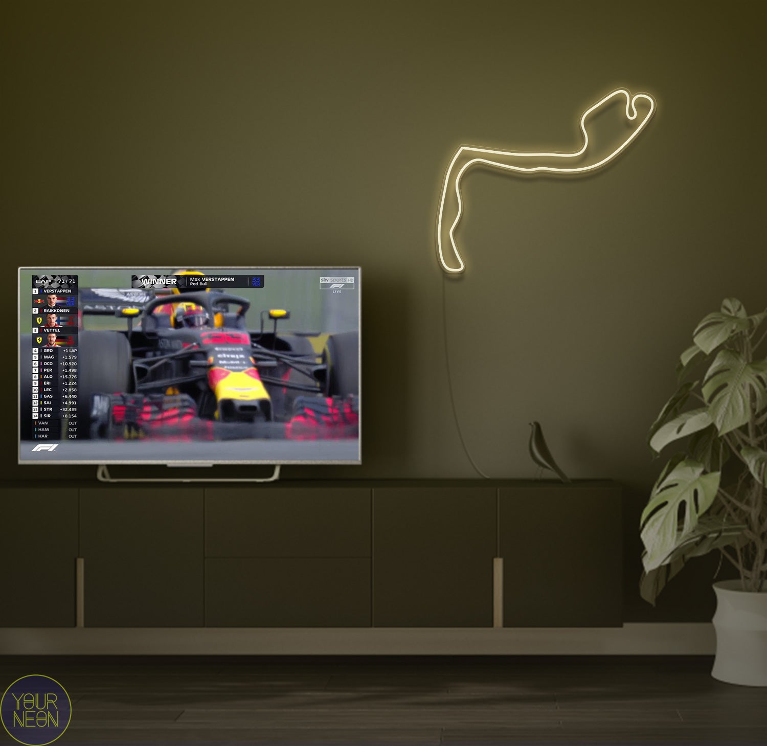 Monegask Grand Prix Circuit de Monte Carlo, Monaco - LED neon lamp