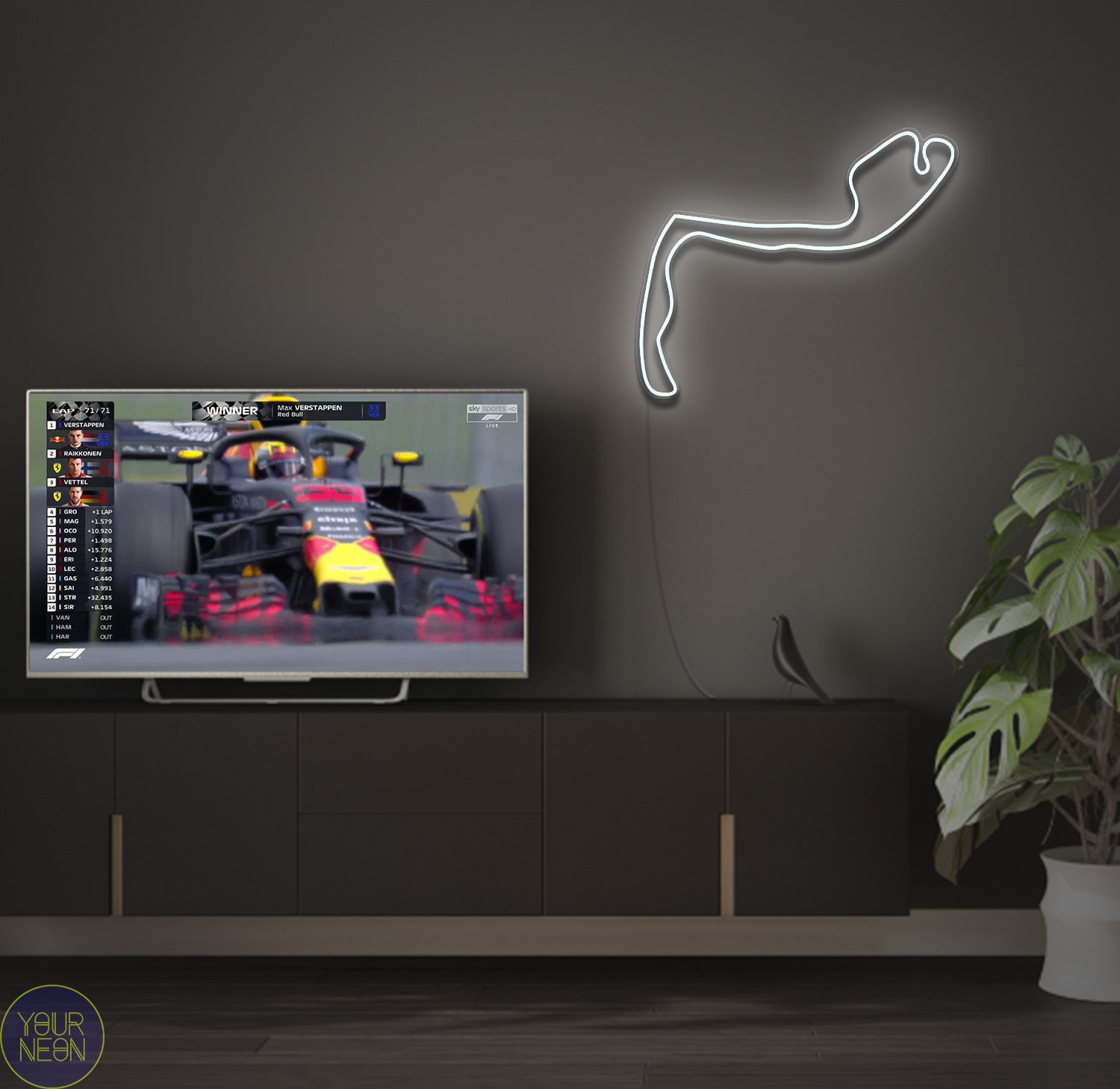 Monegask Grand Prix Circuit de Monte Carlo, Monaco - LED neon lamp